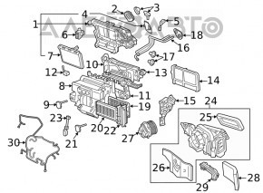 Актуатор моторчик привод печки кондиционер Audi A4 B9 17-