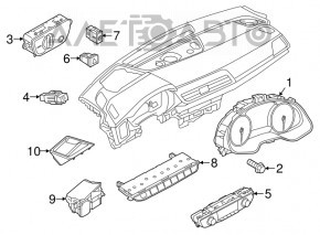 Управление фарами Audi A4 B9 17-