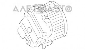 Мотор вентилятор печки Audi Q5 80A 18- новый OEM оригинал