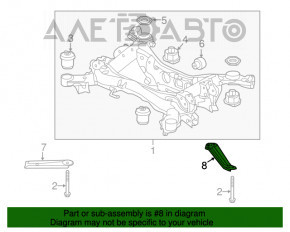 Лопух заднего подрамника задний левый Acura MDX 17-20 рест