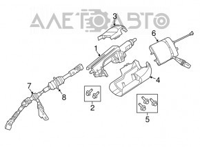 Рульова колонка Jeep Grand Cherokee WK2 11-13