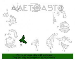 Кронштейн подушки двигателя передний Acura MDX 14-20