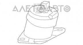 Подушка двигателя правая Acura TLX 15- 3.5