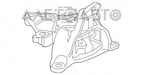 Подушка двигателя левая Honda Civic X FC 16-21 2.0 АКПП