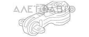 Подушка двигателя правая верхняя Honda CRV 17-22 1.5, 2.4 новый OEM оригинал