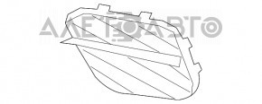Решітка переднього бампера бічна права BMW X5 E70 11-13 рест
