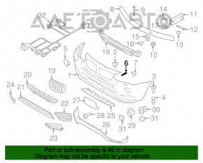 Кронштейн повітроводу лев BMW X3 F25 11-14