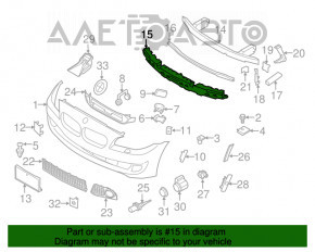 Абсорбер переднього бампера BMW 5 F10 11-16 M Pack