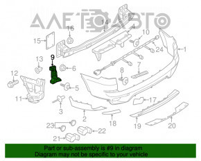 Крепление заднего бампера правое внутр BMW X5 E70 07-13