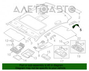 Ручка потолка задняя правая BMW 5 F10 11-16 чёрн