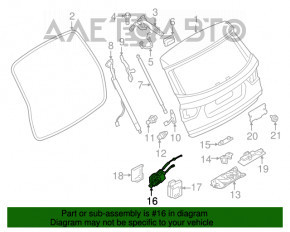 Привод актуатор замка двери багажника BMW X3 F25 11-17
