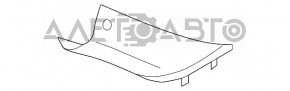 Накладка передньої стійки верх права Mini Cooper Countryman R60 10-16 сер