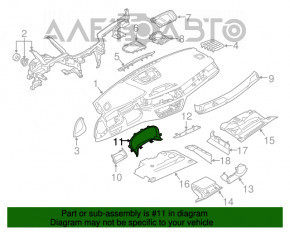 Накладка щитка приладів передньої панелі BMW 7 G11 G12 16-22