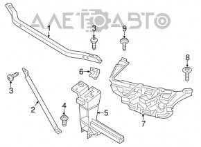 Траверса телевизора верхняя BMW X3 F25 11-17 OEM