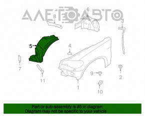 Підкрилок передній лівий передня частина BMW X5 E70 07-10