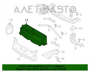 Повітропровід радіатора верх BMW F30 12-19