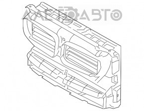 Жалюзи дефлектор радиатора в сборе BMW 5 F10 11-16 новый неоригинал