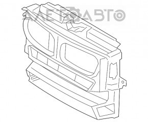 ТБ панель радіатора BMW X3 F25 11-17 пластик, надлом