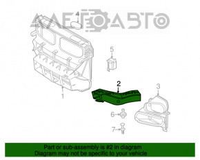 Воздуховод тормозного диска левый BMW X5 E70 11-13 рест