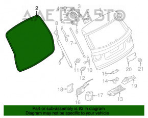Уплотнитель резина двери багажника BMW X3 F25 11-17