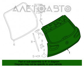 Дверь багажника голая BMW i3 14-20 OEM