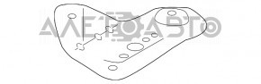 Лопух підрамника передній правий Lexus ES350 07-12