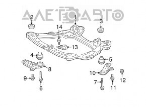 Підрамник передній Toyota Highlander hybrid 08-13