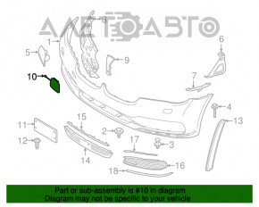 Заглушка буксир крюка переднего бампера BMW 7 G11 G12 16-19