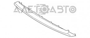 Накладка губы переднего бампера BMW X1 F48 16-19 X-line серая структура новый неоригинал