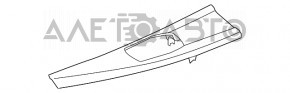 Накладка центральної консолі під джойстик мультимедії BMW 3 F30 12-19 срібло
