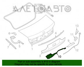 Привід замка кришки багажника BMW 7 G11 G12 16-22