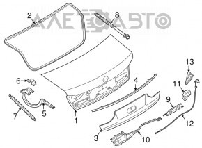 Привід замка кришки багажника BMW 7 G11 G12 16-22