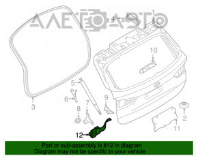 Привод актуатор замка двери багажника BMW X1 F48 16-22