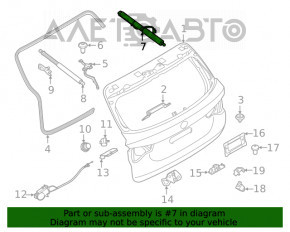 Амортизатор дверей багажника прав BMW X3 G01 18-21 електро
