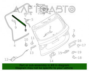 Амортизатор двери багажника левый BMW X3 G01 18-21