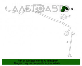 Скоба крепления переднего стабилизатора левая Acura ILX 13-