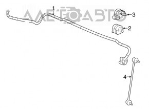 Скоба крепления переднего стабилизатора правая Acura ILX 13-