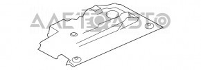 Накладка передней панели пространства ног водителя BMW 5 G30 17-23 черная