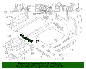 Кронштейн направляючої рейки органайзера багажника прав BMW X3 G01 18-21
