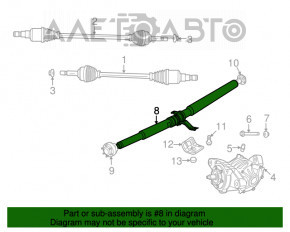 Карданный вал кардан Dodge Journey 11- awd