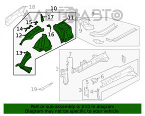 Четверть передняя правая Subaru Outback 20-