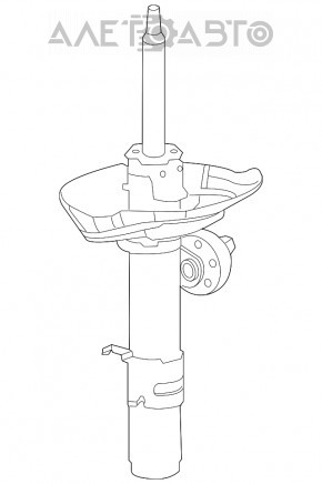 Стойка амортизатора в сборе передняя правая Honda Accord 13-15 дорест 3.5