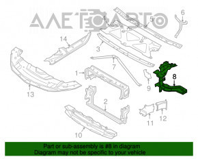 Кронштейн правой фары BMW 7 G11 G12 16-22