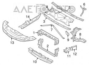 Кронштейн правой фары BMW 7 G11 G12 16-22