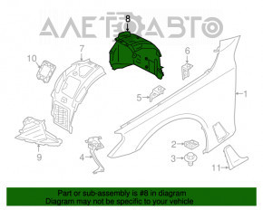Подкрылок передний правый задняя часть BMW 7 G11 G12 16-19