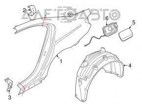 Підкрилок задній лівий BMW 7 G11 G12 16-22