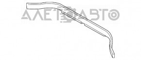 Уплотнитель капота задний BMW X3 G01 18-21 на решетке дворников новый OEM оригинал