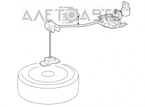 Механизм крепления запасного колеса Toyota Highlander 14-19