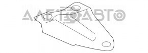 Кронштейн буксировочный задний левый Lexus RX300 RX330 RX350 RX400h 04-09