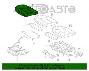 Сидіння водія BMW 5 F10 11-16 Comfort шкіра Dakota беж, підігрів